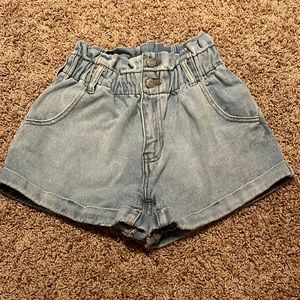 pacsun denim mom shorts